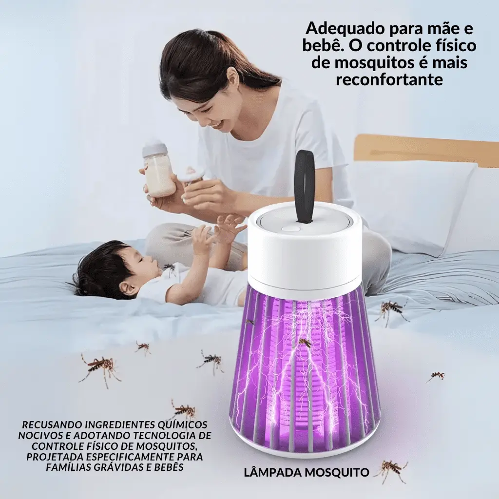 Lâmpada-Elétrica-Mata-Mosquitos-USB-livre-de-inseticidas